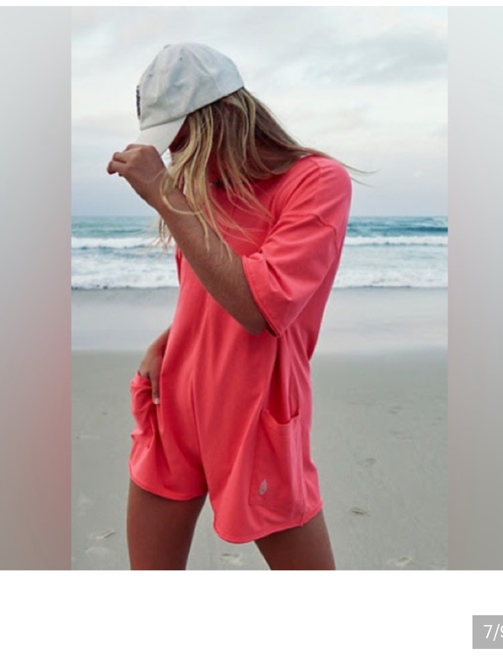 Free People Hot Shot Tee Romper Size M